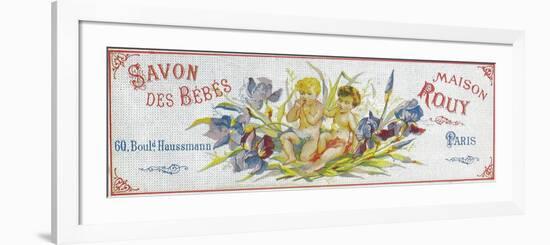 Savon Des Bebes Soap Label - Paris, France-Lantern Press-Framed Art Print