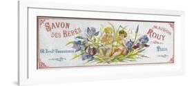 Savon Des Bebes Soap Label - Paris, France-Lantern Press-Framed Premium Giclee Print