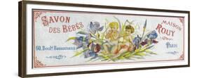 Savon Des Bebes Soap Label - Paris, France-Lantern Press-Framed Premium Giclee Print
