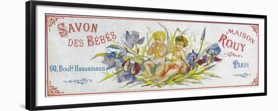 Savon Des Bebes Soap Label - Paris, France-Lantern Press-Framed Premium Giclee Print