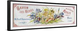 Savon Des Bebes Soap Label - Paris, France-Lantern Press-Framed Premium Giclee Print