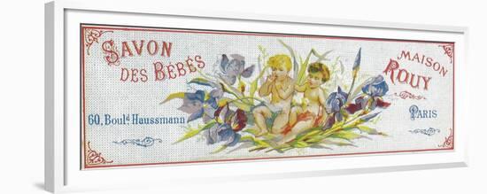 Savon Des Bebes Soap Label - Paris, France-Lantern Press-Framed Premium Giclee Print