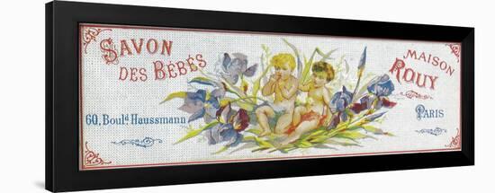 Savon Des Bebes Soap Label - Paris, France-Lantern Press-Framed Art Print