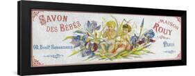 Savon Des Bebes Soap Label - Paris, France-Lantern Press-Framed Art Print