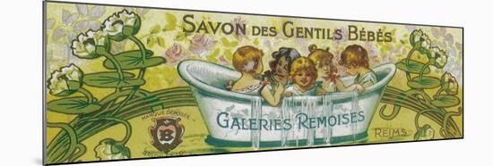 Savon Des Gentils Bebes Soap Label - Reims, France-Lantern Press-Mounted Art Print