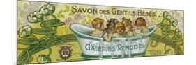 Savon Des Gentils Bebes Soap Label - Reims, France-Lantern Press-Mounted Art Print