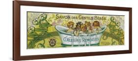 Savon Des Gentils Bebes Soap Label - Reims, France-Lantern Press-Framed Premium Giclee Print