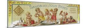 Savon Des Jolis Bebes Soap Label - Paris, France-Lantern Press-Mounted Art Print