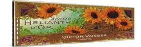 Savon Helianthis D Or Soap Label - Paris, France-Lantern Press-Stretched Canvas