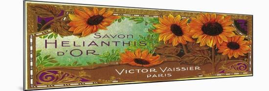 Savon Helianthis D Or Soap Label - Paris, France-Lantern Press-Mounted Art Print