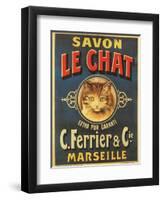 Savon Le Chat-null-Framed Giclee Print