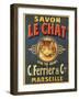 Savon Le Chat-null-Framed Giclee Print