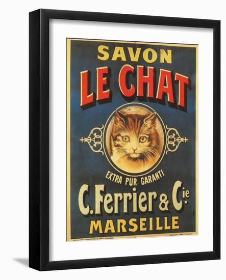 Savon Le Chat-null-Framed Giclee Print