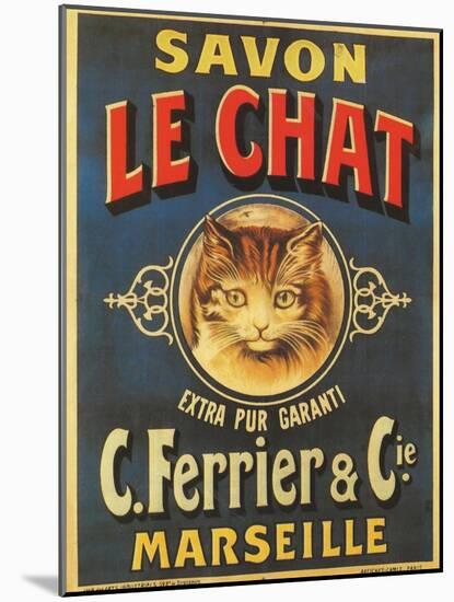 Savon Le Chat-null-Mounted Giclee Print