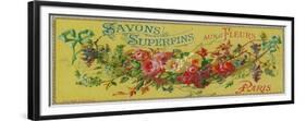 Savon Superfins Soap Label - Paris, France-Lantern Press-Framed Premium Giclee Print