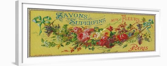 Savon Superfins Soap Label - Paris, France-Lantern Press-Framed Premium Giclee Print