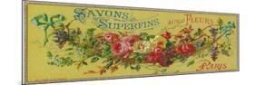 Savon Superfins Soap Label - Paris, France-Lantern Press-Mounted Premium Giclee Print