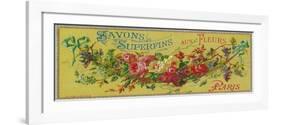 Savon Superfins Soap Label - Paris, France-Lantern Press-Framed Art Print