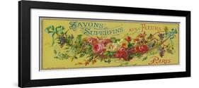 Savon Superfins Soap Label - Paris, France-Lantern Press-Framed Art Print