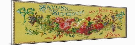Savon Superfins Soap Label - Paris, France-Lantern Press-Mounted Art Print