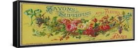 Savon Superfins Soap Label - Paris, France-Lantern Press-Framed Stretched Canvas