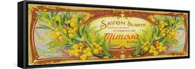 Savon Surfin Soap Label - Paris, France-Lantern Press-Framed Stretched Canvas