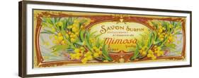 Savon Surfin Soap Label - Paris, France-Lantern Press-Framed Premium Giclee Print