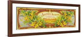 Savon Surfin Soap Label - Paris, France-Lantern Press-Framed Premium Giclee Print