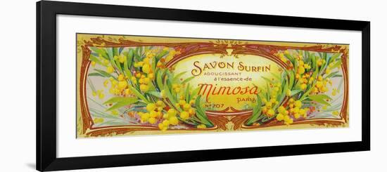 Savon Surfin Soap Label - Paris, France-Lantern Press-Framed Art Print