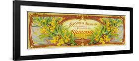 Savon Surfin Soap Label - Paris, France-Lantern Press-Framed Art Print