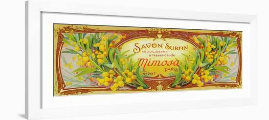 Savon Surfin Soap Label - Paris, France-Lantern Press-Framed Art Print
