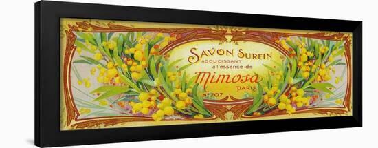 Savon Surfin Soap Label - Paris, France-Lantern Press-Framed Art Print