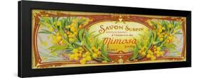 Savon Surfin Soap Label - Paris, France-Lantern Press-Framed Art Print