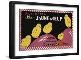 Savon Yellow Chicks-null-Framed Giclee Print