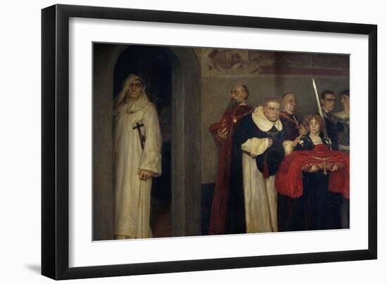 Savonarola Refusing Honour Offered by Pope Alexander Vi-Giulio Bargellini-Framed Giclee Print