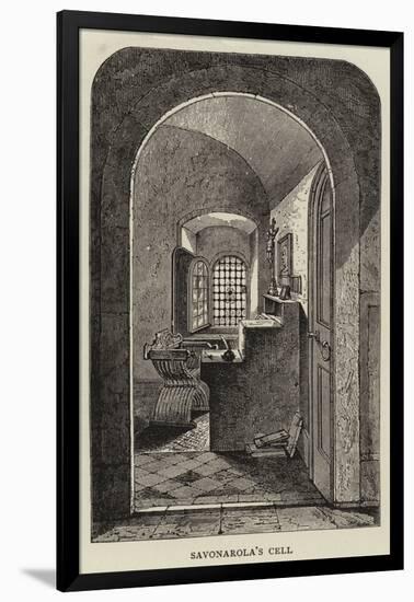 Savonarola's Cell-null-Framed Giclee Print