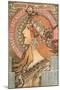 Savonnerie De Bagnolet Illustration by Alphonse Mucha-null-Mounted Giclee Print