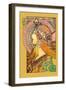 Savonnerie de Bagnolet-Alphonse Mucha-Framed Art Print