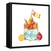 Savor the Season Customizable Holiday Card-Deborah Kopka-Framed Stretched Canvas