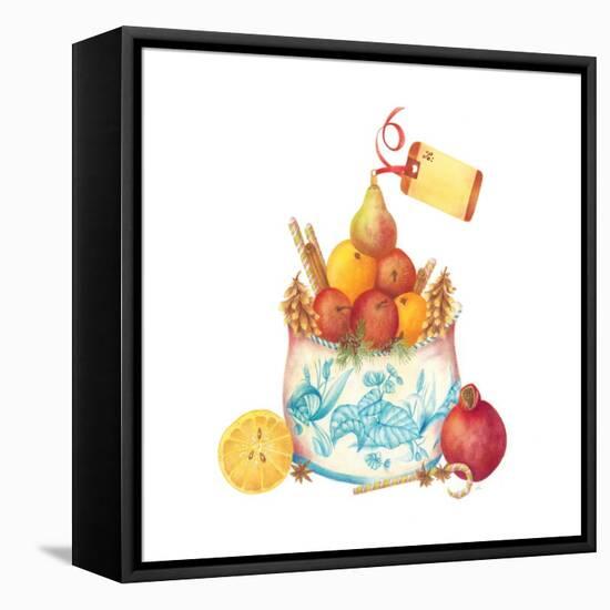 Savor the Season Customizable Holiday Card-Deborah Kopka-Framed Stretched Canvas