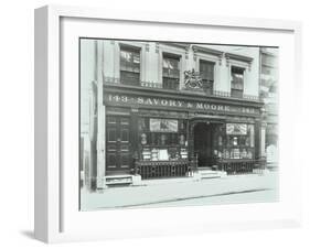 Savory and Moores Pharmacy, 143 New Bond Street, London, 1912-null-Framed Photographic Print