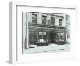 Savory and Moores Pharmacy, 143 New Bond Street, London, 1912-null-Framed Photographic Print