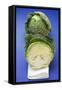 Savoy Cabbage, Whole and Half-Foodcollection-Framed Stretched Canvas