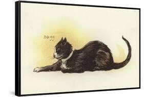 Savoy Cat-Dudley Hardy-Framed Stretched Canvas