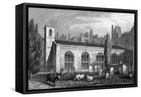 Savoy Chapel-Thomas H Shepherd-Framed Stretched Canvas