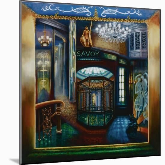 Savoy Hotel, Savoy Interior, Kaspar the Cat, 2010-Lee Campbell-Mounted Giclee Print