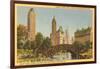 Savoy Plaza, Hotels, Central Park, New York City-null-Framed Art Print