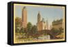 Savoy Plaza, Hotels, Central Park, New York City-null-Framed Stretched Canvas