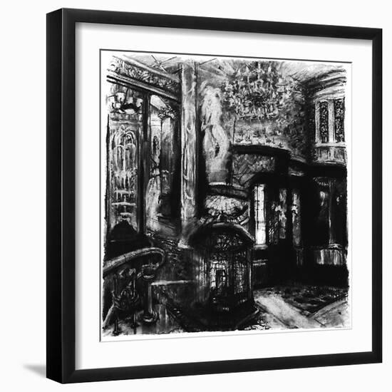 Savoy Shadows, Study for Savoy Interior, 2010-Lee Campbell-Framed Giclee Print