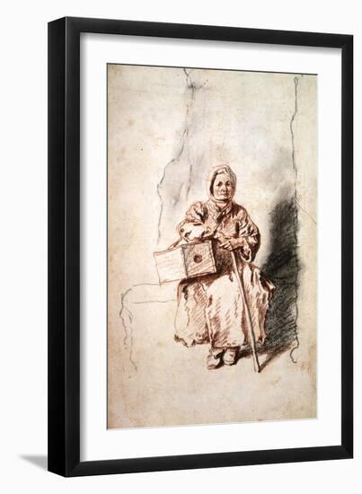 Savoyarde, C1715-Jean-Antoine Watteau-Framed Premium Giclee Print